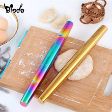 Load image into Gallery viewer, Double Tip Rolling Pin Kitchen Utensils Cookies Roller Gold Noodle Biscuit Fondant Dough Roller Pasta Dumpling Skin Rolling Pin
