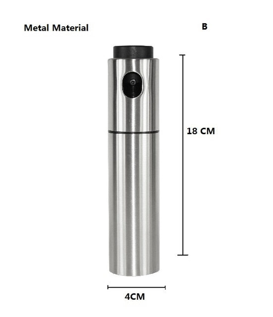 Stainless Steel Oil Spray Bottle Barbecue Water Vinegar Sprayer fuel Injector Glass edible watering barbecue spray lw02271125