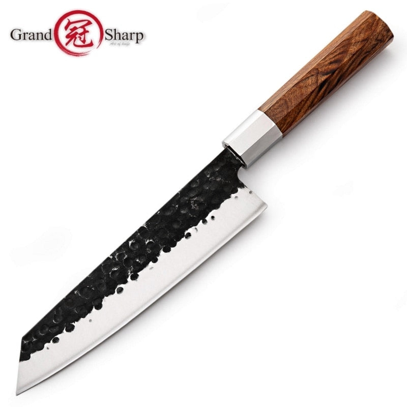 NEW 2019 Japanese Kitchen Knives Handmade Kiritsuke Knife Chef Cooking Tools Wood Handle  High Quality Eco Friendly Products