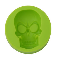 Load image into Gallery viewer, 3D Skeleton Head Skull Silicone DIY Chocolate Candy Molds Party Cake Decoration Mold Pastry Baking Decoration Tools
