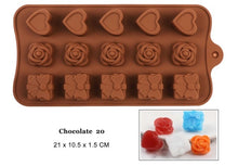 Load image into Gallery viewer, New Silicone Chocolate Mold 29 Shapes Chocolate baking Tools Non-stick Silicone cake mold Jelly and Candy Mold 3D mold DIY best
