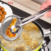 Load image into Gallery viewer, Rayfox Stainless Steel Fried Food Oil Scoop Kitchen Colander Strainer Drain Oilfolder for Kitchen Accessories Gadgets Supplies C
