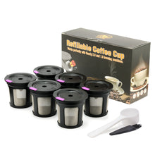 Load image into Gallery viewer, Refillable Keurig coffee Capsule Reusable K-cup Filter for 2.0 &amp; 1.0 Brewers Kcup Reusable for Keurig machine K-Carafe
