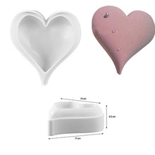 Load image into Gallery viewer, SILIKOLOVE Rose Heart Cake Mold 3D Silicone Molds for DIY Baking Dessert Mousse Kitchen Bakeware Tools Art Cake Form Tray Mould
