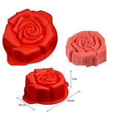 Load image into Gallery viewer, SILIKOLOVE Rose Heart Cake Mold 3D Silicone Molds for DIY Baking Dessert Mousse Kitchen Bakeware Tools Art Cake Form Tray Mould
