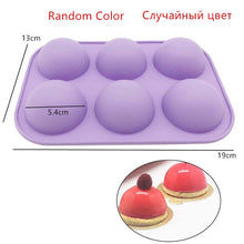 Load image into Gallery viewer, Round Bakery Silicone Molds Cake Form For Cupcake Muffin Baking Ball Sphere Pudding Cake Soap Mold DIY Pastry Baking Accessories
