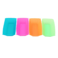 Load image into Gallery viewer, 12pcs Silicone Liner Cupcake Paper Baking Cup 3D Cake Cup Muffin Cases Cake Mold  Small Cake box Cup Tray Decorating Tools
