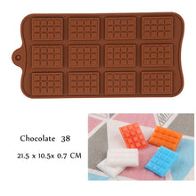 Load image into Gallery viewer, New Silicone Chocolate Mold 29 Shapes Chocolate baking Tools Non-stick Silicone cake mold Jelly and Candy Mold 3D mold DIY best
