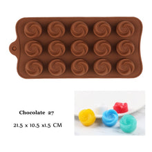 Load image into Gallery viewer, New Silicone Chocolate Mold 29 Shapes Chocolate baking Tools Non-stick Silicone cake mold Jelly and Candy Mold 3D mold DIY best
