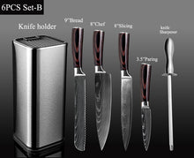 Load image into Gallery viewer, XITUO Kitchen Chef Set Knife Stainless Steel Knife Holder Santoku Utility Cut Cleaver Bread Paring Knives Scissors Cooking Tools
