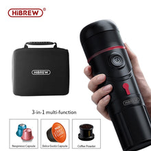 Load image into Gallery viewer, HiBREW Portable Coffee Machine for Car DC12V Expresso Maker Nespresso Dolcegusto Capsule  espresso  machine Coffee Powder H4
